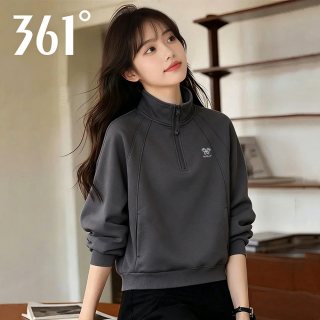 361° 半拉链卫衣女2026秋季新款运动休闲外套长袖上衣
