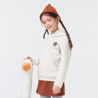 伯希和 儿童抓绒衣秋冬男童女童加绒卫衣柔软舒适打底衫运动摇粒绒外套