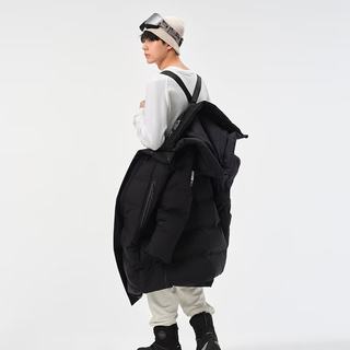 坦博尔 鹅绒填充 加厚保暖 黑色 L(170) 女士羽绒服