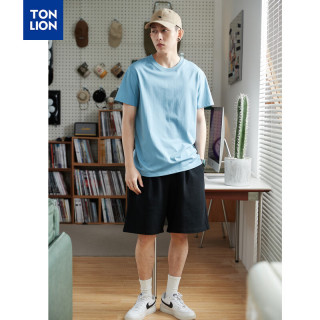唐狮 男短袖T恤 浅水蓝/20款 XL