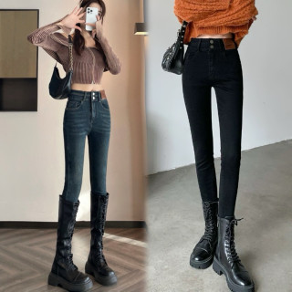 新款高腰小脚2026年牛仔裤女春夏显瘦紧身弹力修身靴裤百搭韩版