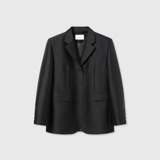 白弓 定制天丝羊毛精致社交西装外套女廓形西服53906