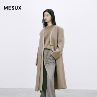 MESUX 绵羊毛长款大衣MMWUI304