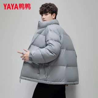 YAYA 鸭鸭冬季羽绒服男短款2026新款时尚面包服加厚冬装青年保暖轻外套