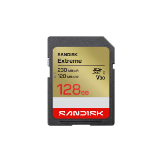 闪迪 Extreme 至尊极速系列 SD存储卡 128GB（UHS-I、V30、U3）