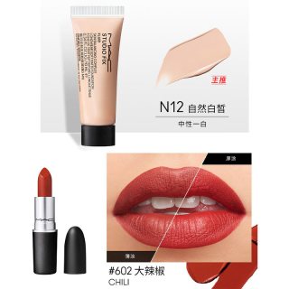 M·A·C MAC/魅可子弹头口红哑光油皮无暇粉底液旅行装便携