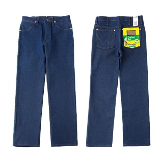 移动端：Wrangler 936黄石风格养牛裤重磅未脱浆修身牛仔裤男