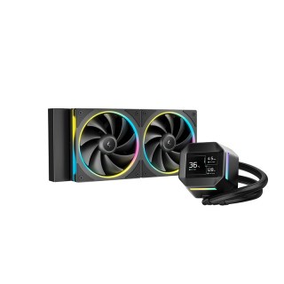 九州风神 冰域LM360水冷CPU散热器2.4英寸液晶屏ARGB星环灯效风扇