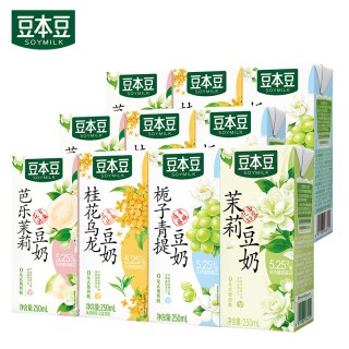 豆本豆 栀子青提风味豆奶250ml*20整箱营养早餐奶植物蛋白饮料饮品