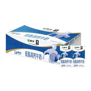 蒙牛 低脂高钙牛奶250ml*24盒 优质营养