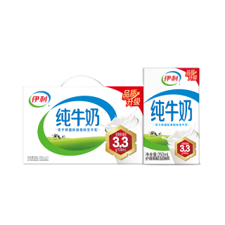 伊利 3.2g乳蛋白 纯牛奶 250ml*21盒