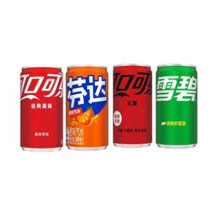 百亿补贴：可口可乐 可乐\雪碧\零度\芬达  碳酸饮料汽水200ml24瓶 整箱装