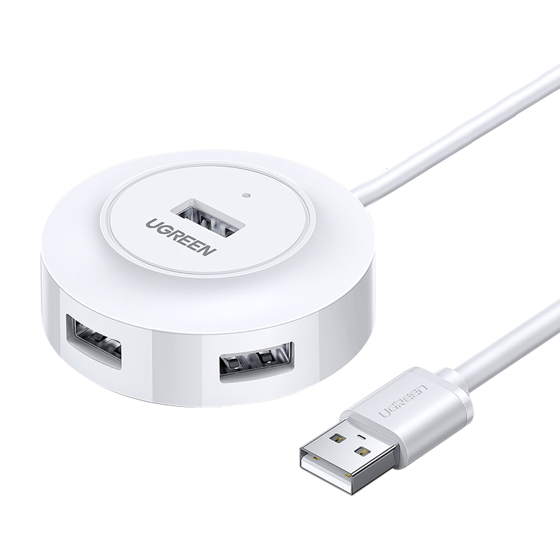 UGREEN 绿联 usb3.0扩展器2.0笔记本电脑hub一拖四二集线器多接口分线器多功能typec外接优U盘拓展接口扩展坞usb延长