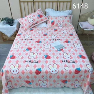 细纱老粗布花边加厚棉凉席床单枕套三件套炕单床盖