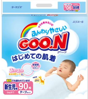 GOO.N 大王 婴幼儿纸尿裤 NB号90片