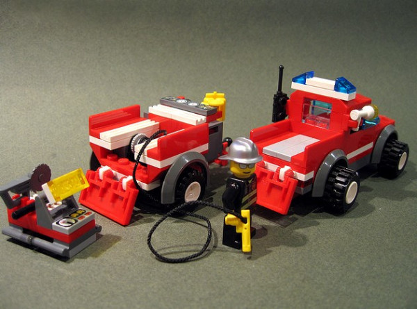 lego乐高7942city系列消防拯救车