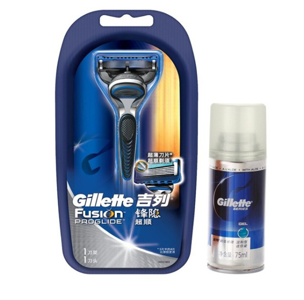 Gillette 吉列 锋隐 手动剃须刀 超顺刀架(带1刀头,赠剃须啫喱)