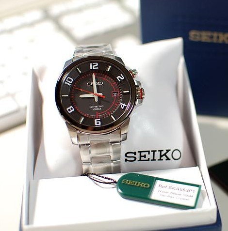 SEIKO 精工 Kinetic 人动电能 SKA553 男款腕表