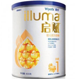 wyeth 惠氏 illuma 启赋 1段幼儿配方奶粉 400克