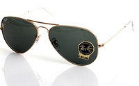 新低价：RayBan 雷朋 RB3025 L0205 太阳镜（金色镜架、灰绿色镜片）