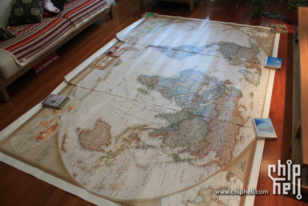  National Geographic 美国国家地理 World Executive 《世界地图》壁画版