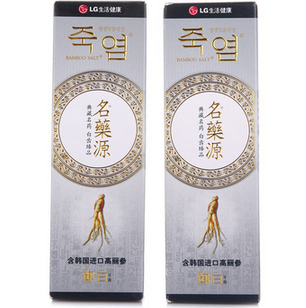 LG 竹盐名药 源御白牙膏 85g(两支装)