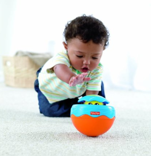 Fisher-Price 费雪 Peek and Roll Ball 婴儿发声玩具球