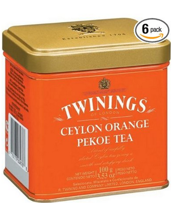 Twinings 川宁 锡兰白毫红茶（100g*6盒）