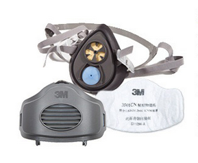 限华南：3M 320D 呼吸防护套装（半面罩+滤盒）