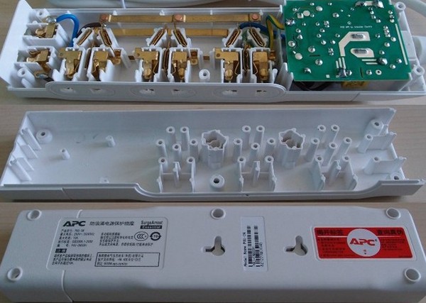 APC P6U-CNX691 7联防雷、防浪涌插座(1.8米、铜条连接)*2个+宜客莱清洁纸巾