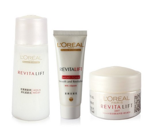 L'OREAL PARIS 巴黎欧莱雅 复颜三件套(柔肤水+日霜+洁面膏)