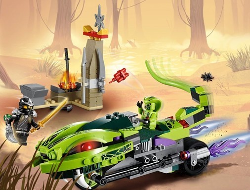 lego乐高9447幻影忍者系列拉萨的巨颌机车