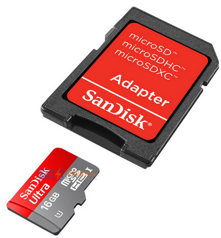 Sandisk 闪迪 Ultra 至尊高速 TF 存储卡（16GB、UHS-1、 SD适配器）