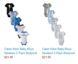 Calvin Klein 卡文克莱 Newborn 5 Pack Bodysuit 婴儿连裤衣