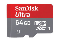 Sandisk 闪迪 Ultra 至尊高速 64GB TF存储卡（Class10、UHS-1、SD适配器）