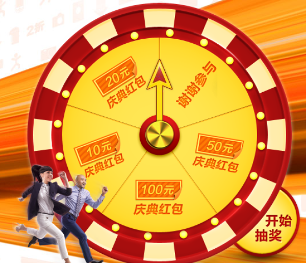 苏宁易购 转盘抽奖活动