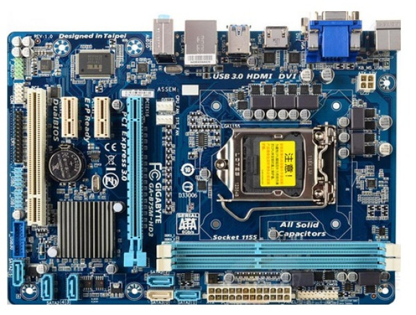 gigabyte 技嘉 ga-b75m-hd3 主板
