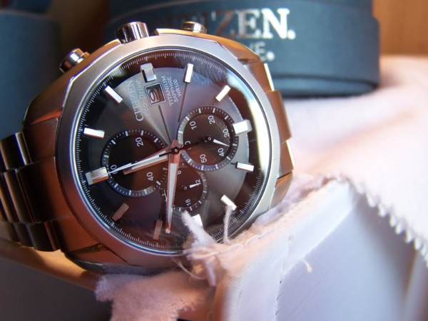 Citizen 西铁城 CA0020-56E 钛合金 三眼计时表