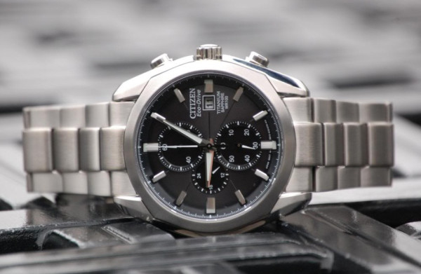 Citizen 西铁城 CA0020-56E 钛合金 三眼计时表
