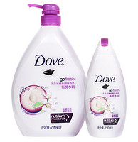 DOVE 多芬 沐浴乳套装（衡悦水润沐浴乳720ml+衡悦水润沐浴乳190ml）