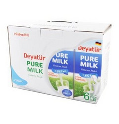 Deyatur德亚低脂牛奶礼盒1L*6（德国进口) （非还原乳）