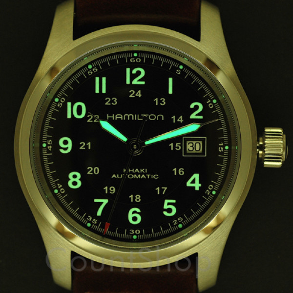 HAMILTON 汉密尔顿 Khaki Field 卡其野战系列 H70555533 男款机械腕表 夜光