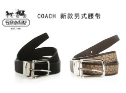 COACH  蔻驰 男士纯皮/帆布腰带  