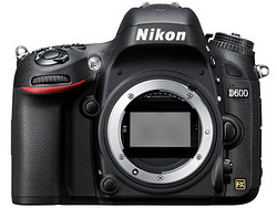 行货新低：Nikon 尼康 D600 单反机身（低价全幅）