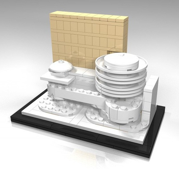 LEGO建筑所罗门·R·古根海姆博物馆 俯视