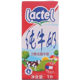 lactel 兰特 全脂/低脂/脱脂牛奶 1L*12盒