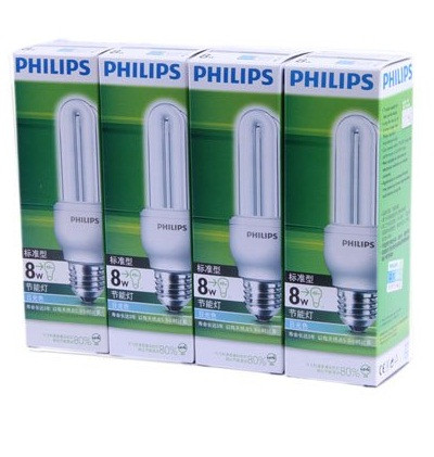 PHILIPS 飞利浦 标准型节能灯 8W 日光色