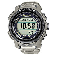 再特价：CASIO 卡西欧 PRW-2000T-7ER 登山系列 男款腕表（6局电波、钛金属、光动能）