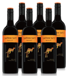 Yellow Tail 黄尾袋鼠 梅洛干红葡萄酒 750ml*6瓶