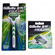 新补货：Gillette 吉列 锋速3 敏锐剃须刀（1刀架+5刀头）